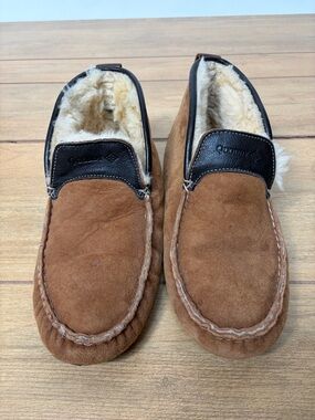 Quoddy Men’s Dorm Boot Slippers Suede in Chestnut Size 9